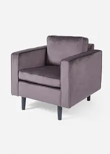 Fauteuil en velours, bonprix