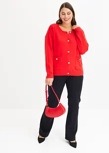 Feinstrickjacke aus Baumwoll-Mix, bonprix