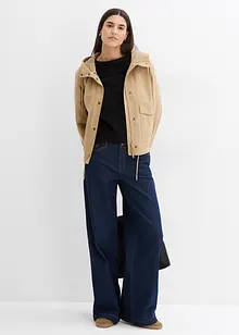 Wide-Leg-Jeans, Mid Waist, Full Length, bonprix