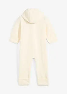 Fleece-Overall mit Kapuze, bonprix