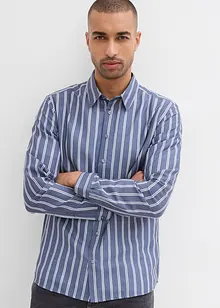 Langarmhemd aus reiner Baumwolle, Slim Fit, bonprix