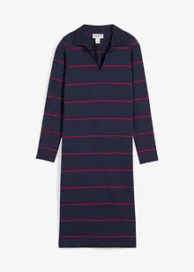 Jerseykleid mit Polokragen mit Bio-Baumwolle, bonprix