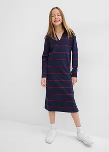 Jerseykleid mit Polokragen mit Bio-Baumwolle, bonprix