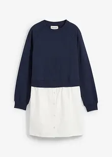 Sweatshirt mit Bluseneinsatz, bonprix