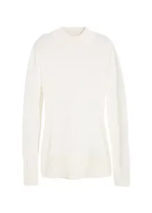 Pull basique en maille fine à col montant, bonprix