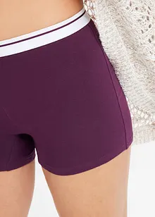 Lot de 4 boxers coton mi-longs pour femme, bonprix