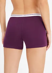 Lot de 4 boxers coton mi-longs pour femme, bonprix