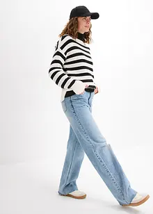 Pull boxy en maille ajourée, bonprix