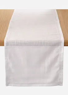 Bio Baumwoll Tischläufer mit Ziernaht, bonprix