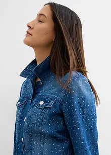 Veste en jean ornée de strass, bonprix