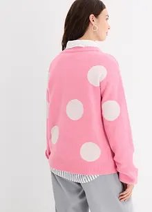 Pull oversize à gros pois, bonprix