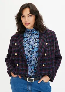 Blazer en tweed à carreaux, bonprix