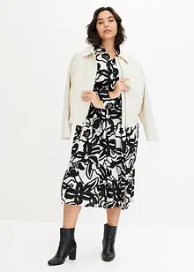 Robe midi imprimée en viscose fluide, bonprix