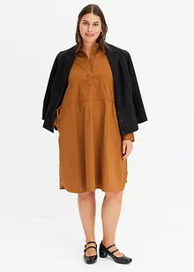 Hemdblusenkleid aus Popeline, bonprix