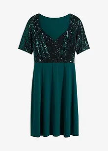 Robe courte à sequins, bonprix