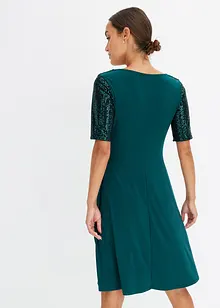 Robe courte à sequins, bonprix