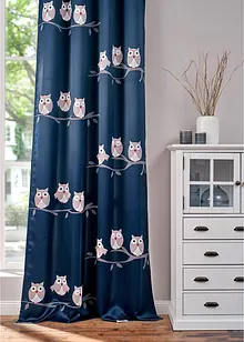 Verdunkelungsvorhang mit Eulen Druck mit recyceltem Polyester (1er Pack), bonprix