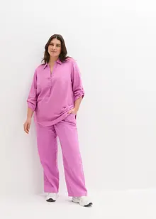 Leinen-Bluse, 3/4-Arm, bonprix