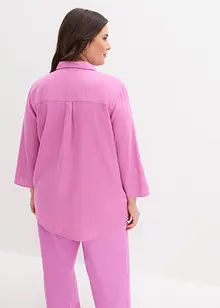 Leinen-Bluse, 3/4-Arm, bonprix