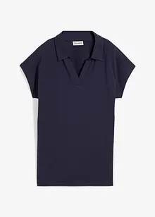 T-shirt à col polo ouvert, bonprix