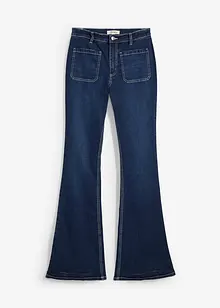 Jean bootcut taille haute, extensible, bonprix