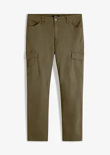 Pantalon slim extensible, jambes droites, avec poches cargo, bonprix