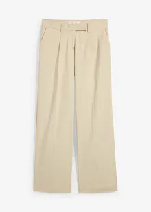 Bundfaltenhose mit hohem Bund, bonprix