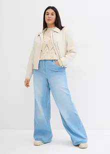 Jean large taille haute élastiquée, bonprix