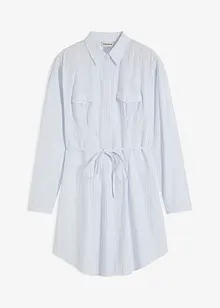 Robe chemise en popeline rayée, bonprix