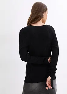 T-shirt en maille côtelée, bonprix