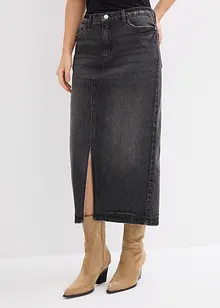 Jupe midi en jean, bonprix