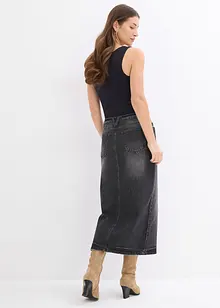 Jupe midi en jean, bonprix