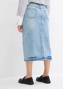 Jupe midi en jean, bonprix