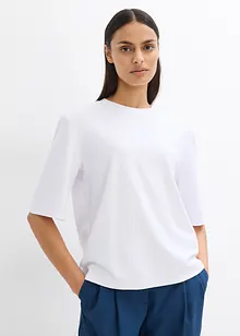 T-shirt à épaulettes en viscose mélangée, bonprix