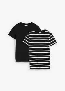 T-Shirt aus reiner Bio-Baumwolle (2er Pack), bonprix