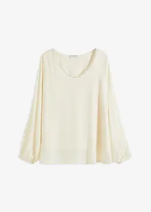 Chiffon-Tunika mit Glitzersteinchen, bonprix