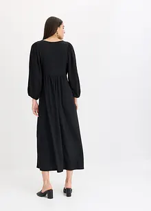 Robe midi en jersey texturé, bonprix