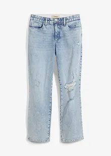 Straight-Jeans Mid Waist Bequembund, cropped, bonprix