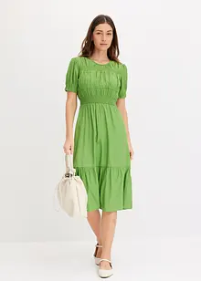 Robe midi en douce viscose mélangée, bonprix