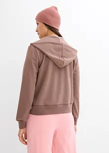 Kapuzen-Sweatjacke mit Reißverschluss, bonprix