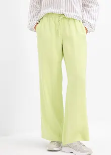 Pantalon large à pinces en viscose fluide, bonprix