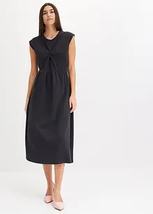 Robe en jersey évasée, détail torsadé, bonprix