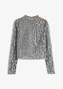 T-shirt manches longues à détails brillants, bonprix