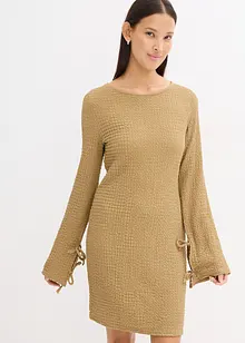 Minikleid aus strukturiertem Crêpe, bonprix