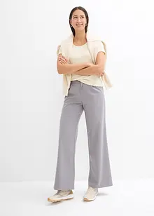 Lot de 2 T-shirts en coton côtelé, bonprix