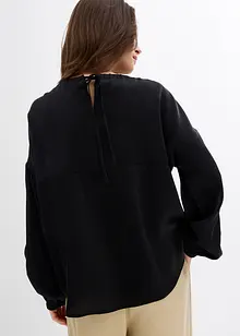 Blouse oversize nouée dans le dos, en viscose mélangée, bonprix