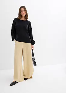 Blouse oversize nouée dans le dos, en viscose mélangée, bonprix