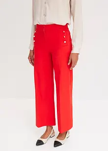 Pantalon twill à boutons décoratifs, bonprix