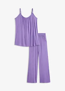 Pyjama en viscose avec top à fines bretelles, bonprix