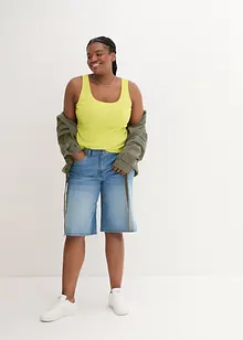 Top côtelé 100% coton, bonprix